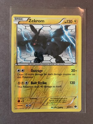 Pokemon 2012 Near Mint Zekrom Next Destinies Rare 50/99 Card