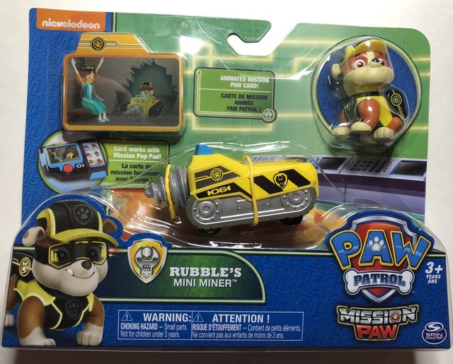 paw patrol rubble's mini miner