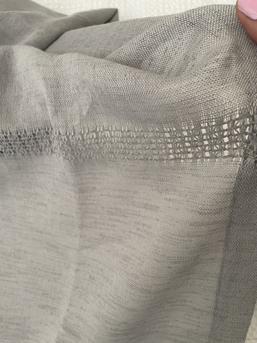 2 Curtains Hearth & Hand Light Filtering Panels 108x54 Sheer Gray Springs Lace - Picture 7 of 10