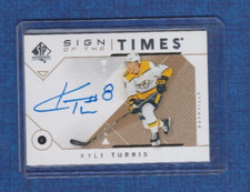 2018-19 SP Authentic Hockey Sign of the Times # SOTT-KT Kyle Turris Auto