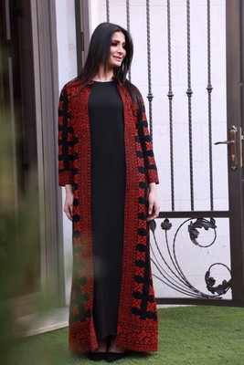 Abaya thobe Long Embroidery Jacket 