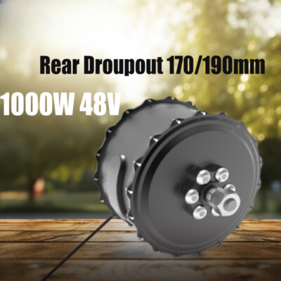 48V 1000W 20 26x4.0 Fat Tire Hub Motor Rear Droupout 170/190mm for