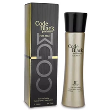 BLACK CODE INTENSE GOLD Men's Cologne Eau De Parfum 3.4 Oz Natural Spray By FC