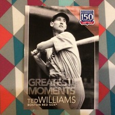 #34 Ted Williams red Sox 5x7 Silver 04/49 made 2019 Topps 150 Years of Greatest
