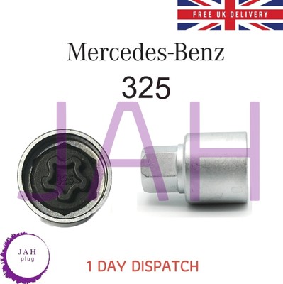 Mercedes 17 mm RADMUTTERVERRIEGELUNG SICHERHEITSBOLZEN SCHLÜSSEL NUMMER 325 STECKDOSE, WNLK, UK
