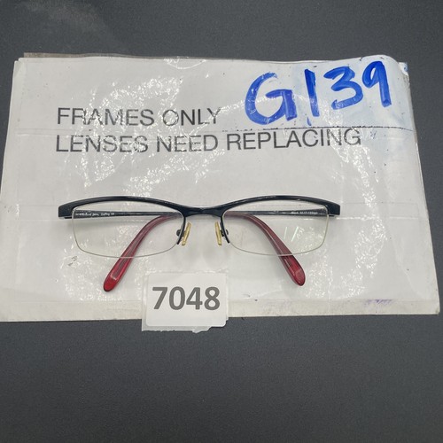 Micheal Stars Eyeglasses Frame DARING MOO 52-17-133 Purple Green Half Rim G139