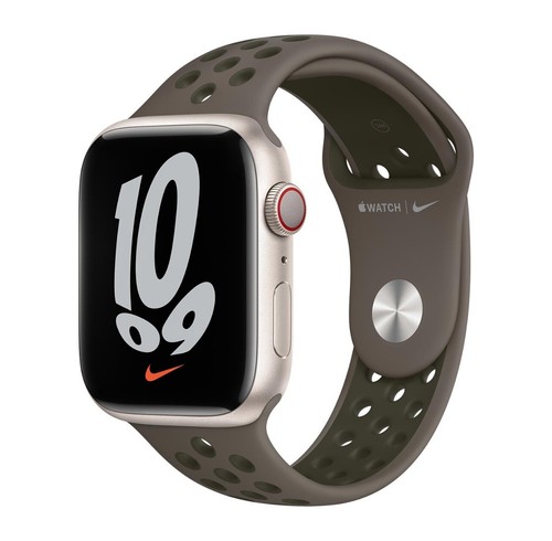 Oryginalny zegarek Apple Watch Nike Sport Band OLIWKOWY SZARY / CARGO KHAKI 49mm 46mm 45mm NOWY - Zdjęcie 9 z 10
