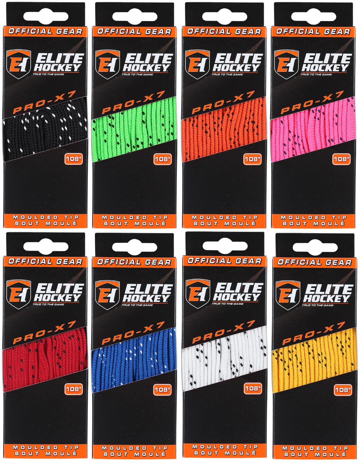 Elite ProX7 Hockey Classic Hockey Skate Laces Unwaxed Wide Lace Many Colors eBay
