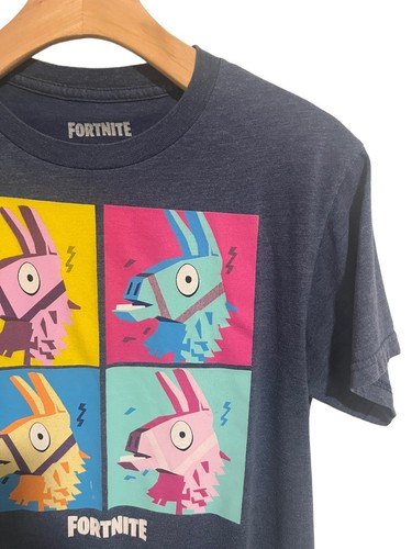 Fortnite Shirt Boys T-Shirt Large 8-10 Blue Short Sleeve Gamer Tee Shirt Tee - Picture 3 of 7