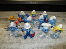 ~Smurf Figurines lot of 11~2011-2013~Fun~Collectible~