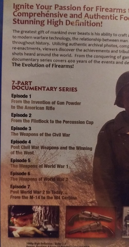 GUNS Documentary Blu Ray Mini Series 5+ Hours eBay