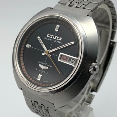 Vintage 1969 CITIZEN SEVEN STAR Custom Deluxe 7 Automatic Japan