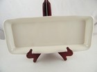 NSF ACME PLASTICS 14" X 6" WHITE SERVING TRAY / PLATTER RUBBER FEET SKU #184152