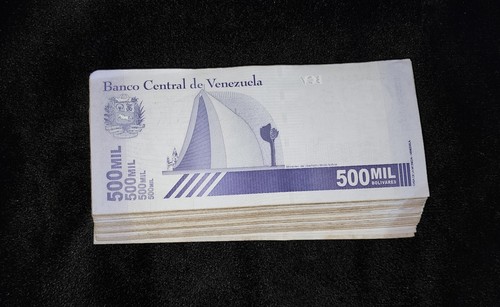 100 pcs x Venezuela 500000 (500,000) Bolivares banknotes- USED bundle - Picture 2 of 2