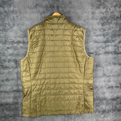 Patagonia Nano Puff Vest Men's XL Olive Green Quilted Full Zip Hiking - Picture 6 of 7