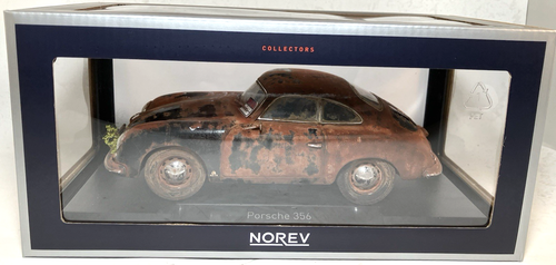 Rusty Porsche 1954 356 Coupe Weathered Barn Find Custom NOREV 1/18 Diecast - Picture 24 of 24