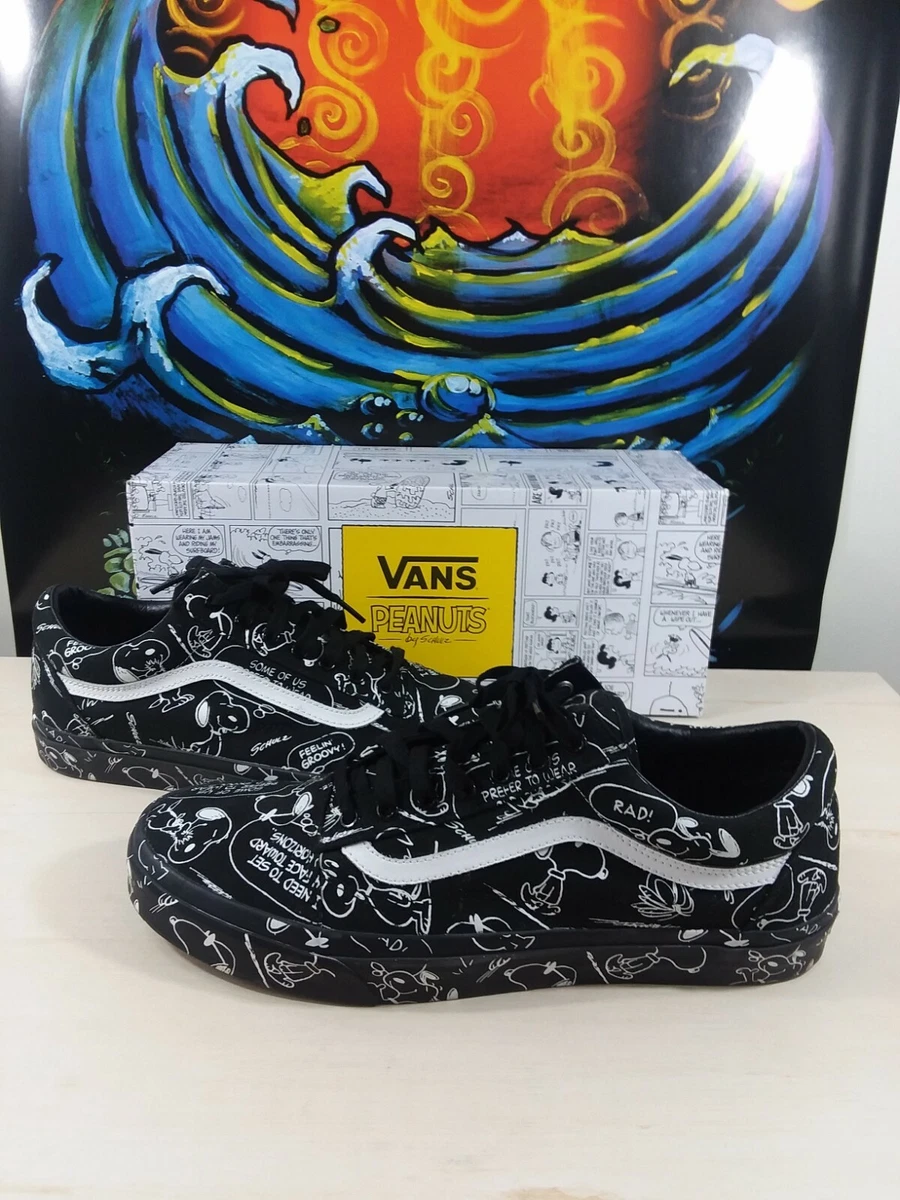 Vans x peanuts old skool shop snoopy black