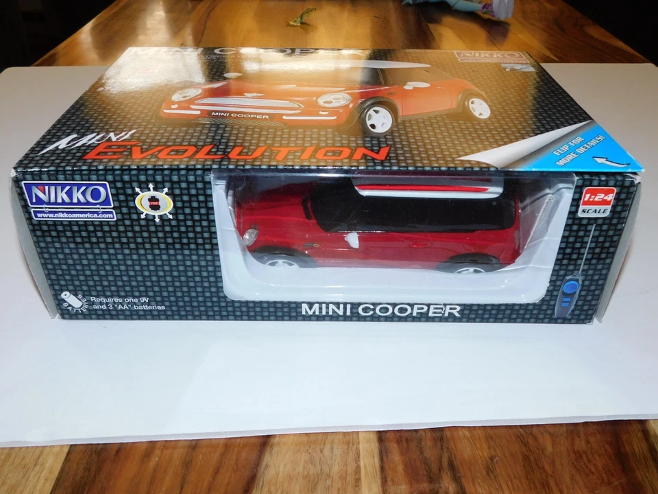 2004 NIKKO 1:24 Mini Copper - Mini Evolution R/C Car (49MHz) - NEW In Open Box! - Image 2 of 4
