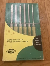 Greenlee Matched Set 8 Wood Turning Tools Carpentry Craftsmen 16IN chisels VTG