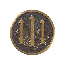 Beretta® - Inserto de agarre medallón con logotipo de flecha / redondo - Genuino - Italia