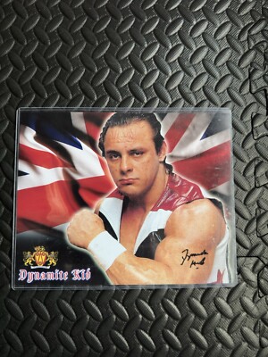 Dynamite Kid signiertes Foto in Schutzhülle