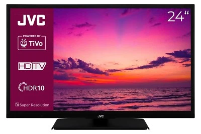JVC Smart TV 24 Zoll LED TV 24 Zoll Fernseher WLAN HD-Ready Triple Tuner HDR USB