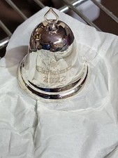 New Reed  Barton 2022 Solid 925 Sterling Silver Christmas Bell Ornament 38th Ed