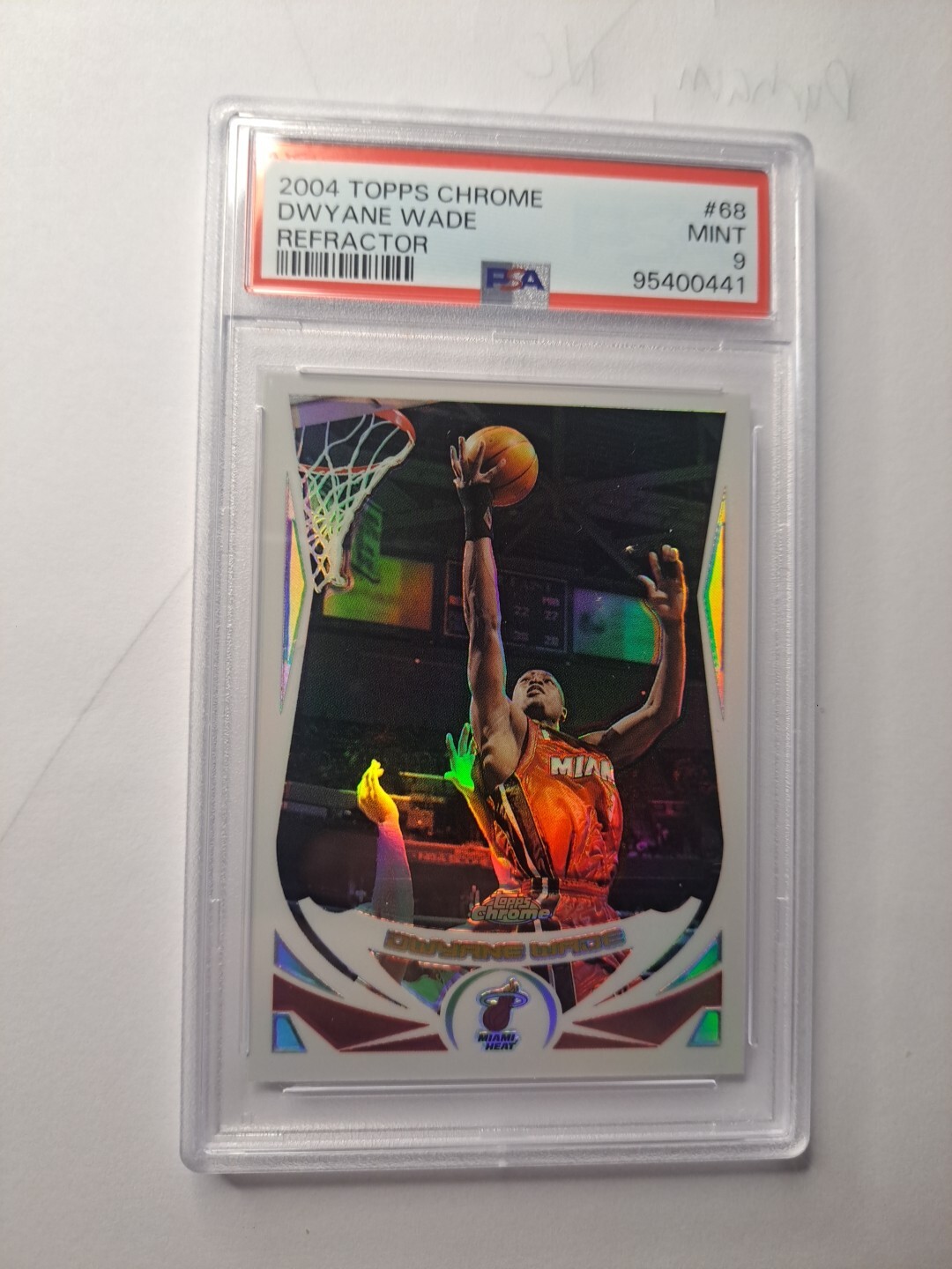 2004 Topps Chrome #68 Dwyane Wade Refractor PSA 9 MINT (9 Higher)