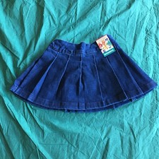 New Toddler Girls 18 Months Garanimals Woven Blue Denim Skort