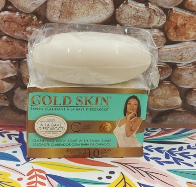 GOLD SKIN CLARIFIYING BODY SOAP WITH SNAIL SLIME FREE SHIPPING
