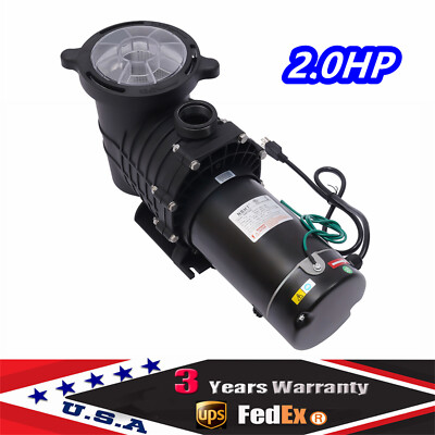 2.0HP In/Above Ground Swimming Pool Sand Filter Pump Motor Strainer US