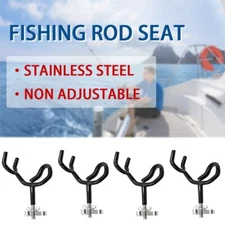 4X Sure Grip Steel 20 Degree Angle Rod Holder for Fishing Boat Rod Pod 3/8 Inch