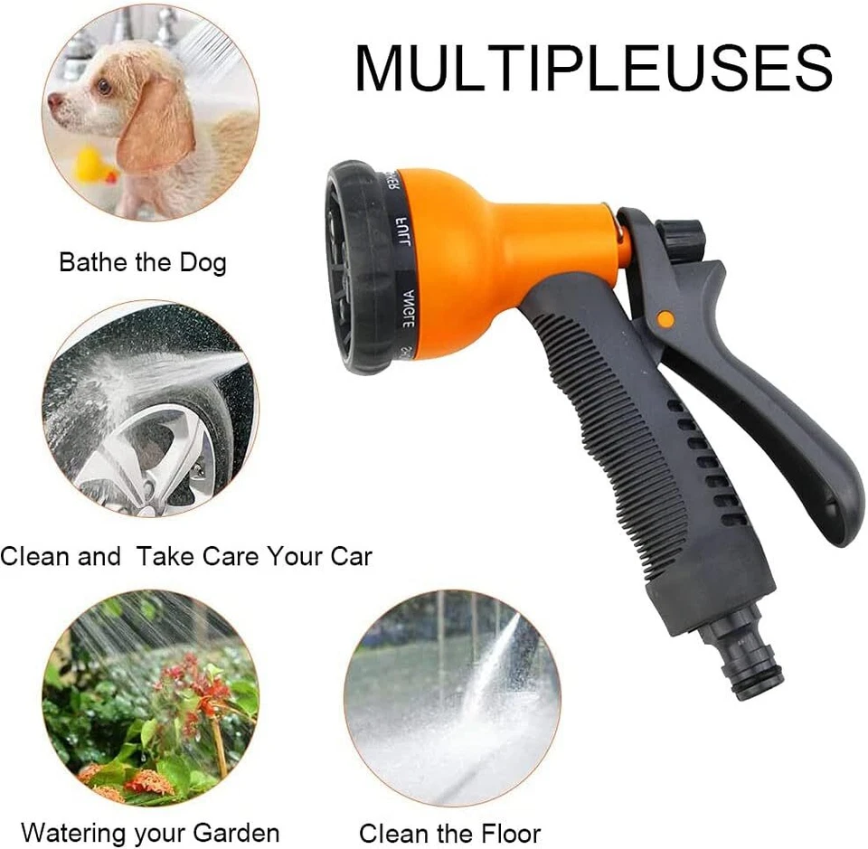Hoselock Multi Spray Gun Garden Water Flowers Watering With 8 Spray Patterns - Image 2 of 4