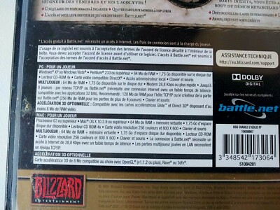Jeu Diablo 2 + Extension Lord Of Destruction - Version PC/MAC Française - Très Bon état (boîte, Manuel)