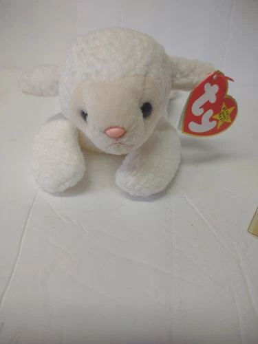 Vintage TY Beanie Baby1996 FLEECE  The LAMB STYLE 4125 Orig Tag W/Fr Ship