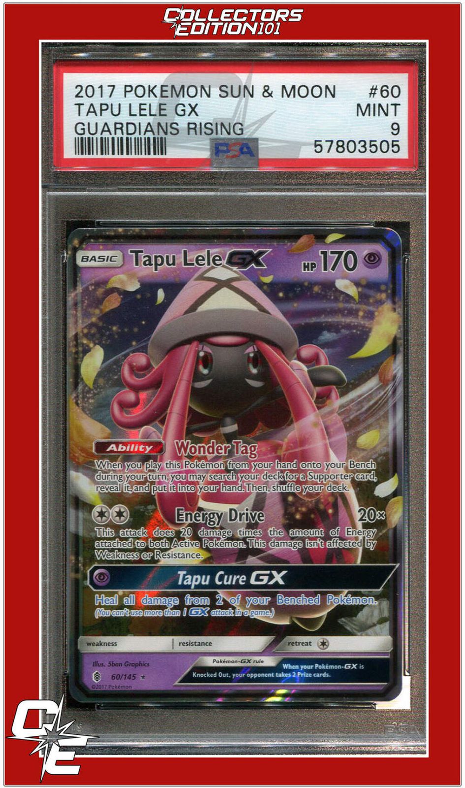 Guardians Rising 60 Tapu Lele GX PSA 9