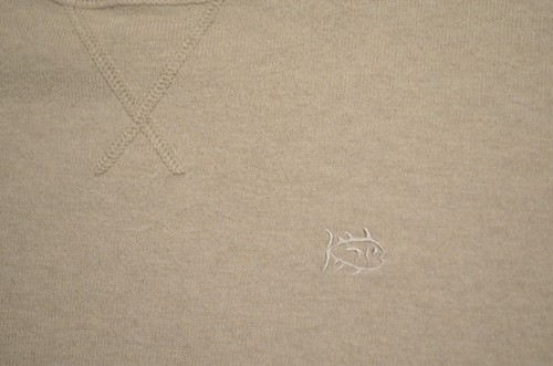 Southern Tide Pacific Highway Crew Neck Sweater Beige Men's Large - Imagen 2 de 8