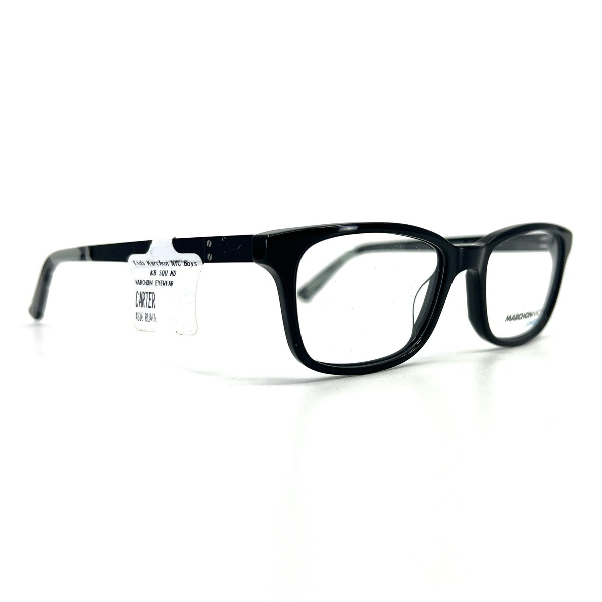 Marchon NYC Eyeglasses Frames M-CARTER 001 black Full rim  display picture 3