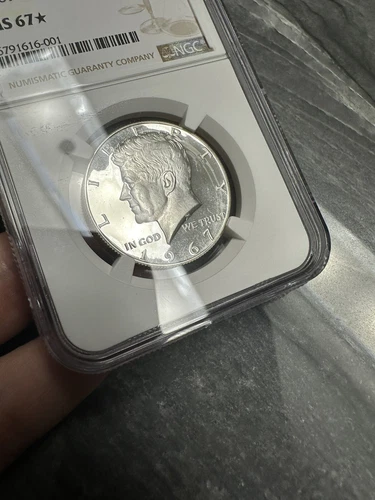NGC 1967 MS 67 * Star SMS John Kennedy Half Dollar Toned