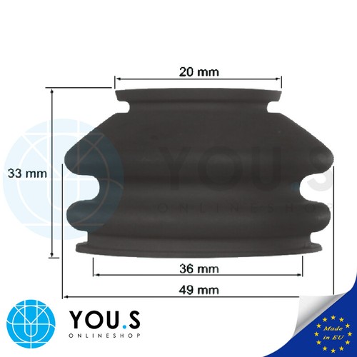 Gummi-Staubmanschette Für Kugelgelenke & Spurstangenköpfe | 2 Stück | 18/47 Mm | EU-Fertigung