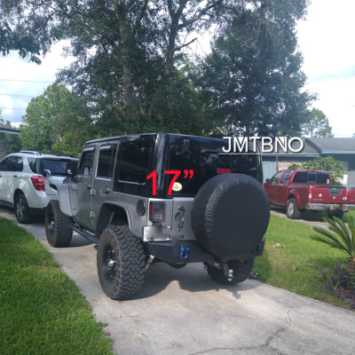 #ad Fit For Jeep WRANGLER Black Spare Tire Cover 17inch Size XL Wheel Tire Cover US $25.34