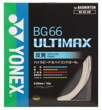 YONEX Badminton String 10m BG66 ULTIMAX 0.65mm White Japan
