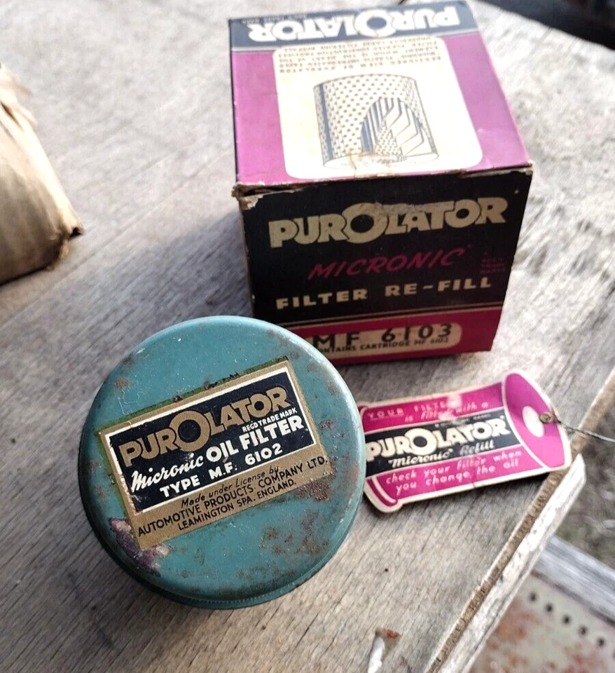 Filtro de aceite Purolator Austin Morris Minor Vintage importación MF-6103 estándar 10 nuevo de colección Foto 2 de 2