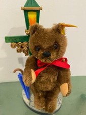 Steiff Splash Teddy Bear Vtg 1999 Exclusive 665998 Lamppost Vignette Boxed Set