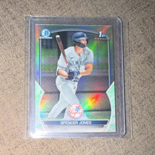 Topps 2023 Bowman Chrome Prospects Spencer Jones Yankees Lunar Glow RC #BCP-139