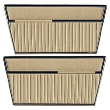 Door Panel Deluxe Vinyl Parchment Pair Bronco 1968-1977