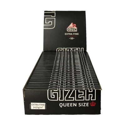 Gizeh Queen Size Extra Fine, 1 Box mit 25 Heften à 50 Blatt
