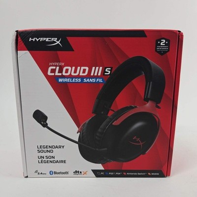 New HyperX Cloud III S Over Ear Gaming Headset Black A59Z0AA