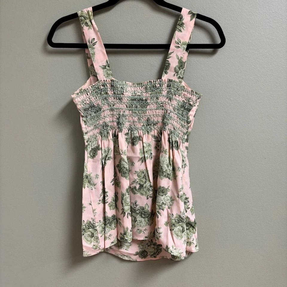 VTG Cinnamon Girl Hawaii Y2K Babydoll Top Size 2 XS Coquette Fairy Cottagecore — 第 3/4 张图片