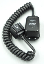 OEM Canon Off Camera Shoe Cord 2 TTL Flash Extension Cord 078